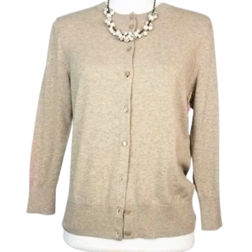 MADISON Button Down Mushroom Sweater Women's S